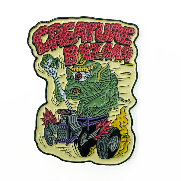 "Creature Bazaar" Knuckle Enamel pin by Yesterdays